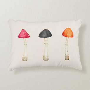 Autumn Mushroom Accent Pillow