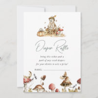 Autumn Mushroom | Woodland Forest  Diaper Raffle