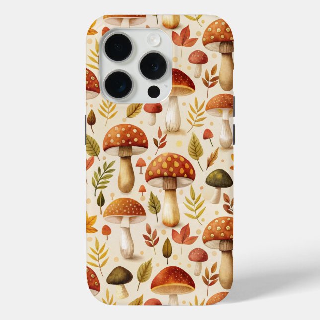 Autumn Mushrooms Case-Mate iPhone Case (Back)
