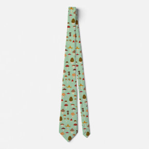 Autumn Mushrooms Tie