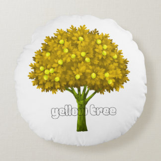 Autumn Nature Aesthetic Landscape Art Round Cushion