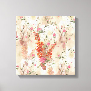 Autumn Neutral-toned Elegant Botanical theme Canvas Print