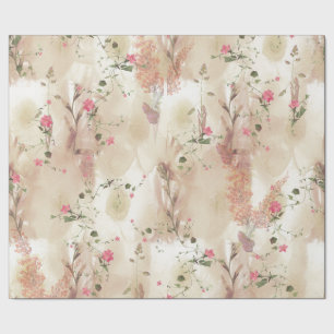 Autumn Neutral-toned Elegant Botanical theme Wrapping Paper