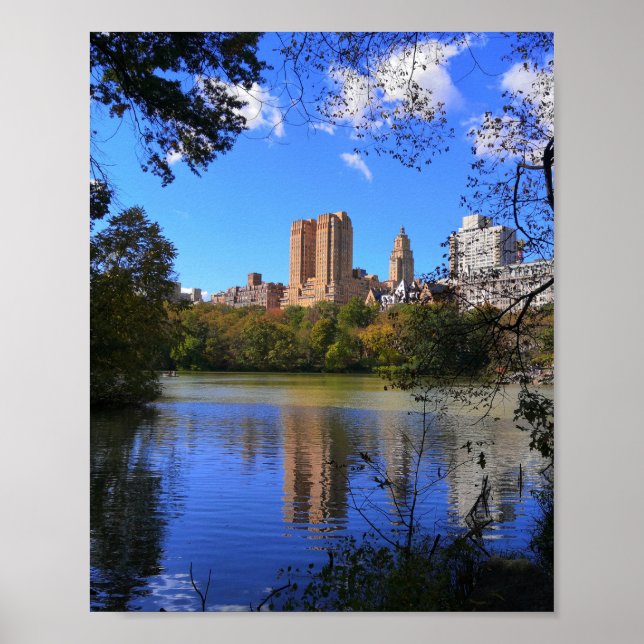 Autumn New York Central Park Photo Poster (Front)