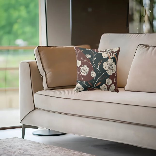 Autumn Noir Bloom Cushion (Creator Uploaded)