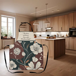 Autumn Noir Blossoms Customisable Apron