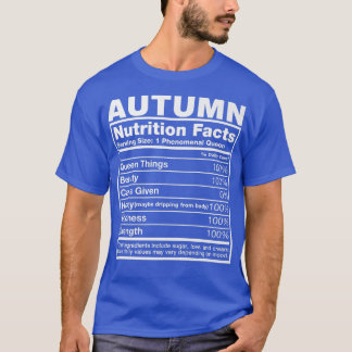 Autumn Nutrition FactsAutumn Name Birthday  T-Shirt