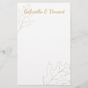 Autumn Oak Leaf Wedding Stationery