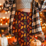 Autumn Oak Leaves Fall Burgundy Leggings<br><div class="desc">Get into the fall spirit with these Autumn Oak Leaves Fall Burgundy Leggings. Showcasing vibrant orange,  yellow,  and red oak leaves on a rich burgundy background,  these leggings capture the essence of the changing season. Perfect for cosy autumn days,  casual outings,  or adding a seasonal flair to your wardrobe.</div>