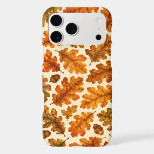 Autumn Oak Leaves Pattern Cosy Nature Aesthetic