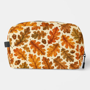 Autumn Oak Leaves Pattern Cosy Nature Aesthetic Dopp Kit
