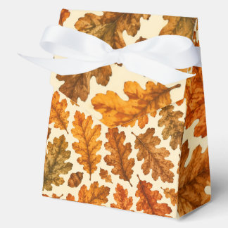 Autumn Oak Leaves Pattern | Cosy Nature Aesthetic Favour Box