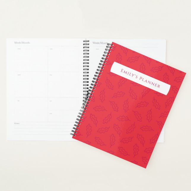 Autumn Oak Planner - persimmon/berry (Display)