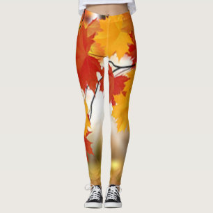 Autumn~ October~ Halloween~Thanksgiving ~ Leaves ~ Leggings
