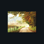 Autumn on a Country Road Canvas Print<br><div class="desc">Home Décor</div>