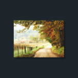 Autumn on a Country Road Canvas Print<br><div class="desc">Home Décor</div>