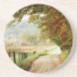 Autumn on a Country Road Coaster<br><div class="desc">Home Décor</div>