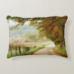 Autumn on a Country Road Decorative Cushion<br><div class="desc">Home Décor</div>
