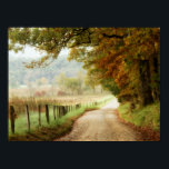 Autumn on a Country Road Poster<br><div class="desc">Home Décor</div>