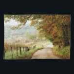 Autumn on a Country Road Tea Towel<br><div class="desc">Home Décor</div>