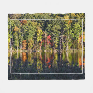 Autumn On Beardsley Pond Fleece Blanket