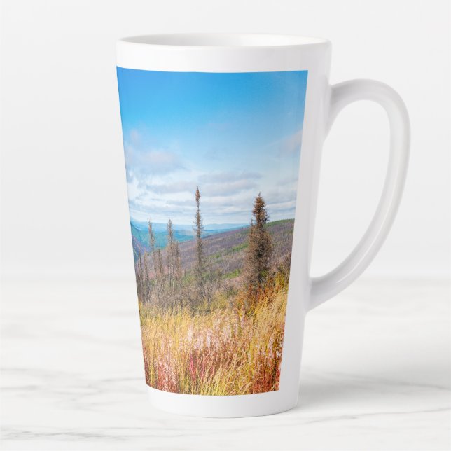 Autumn on Murphy Dome Latte Mug (Right)