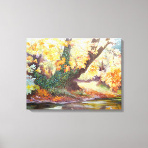 Autumn on the Darent 1999 Canvas Print