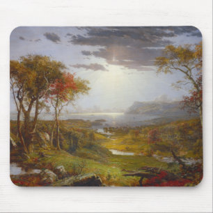 Autumn on the Hudson River (New York State) Mouse Mat