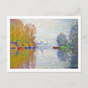 Autumn on the Seine at Argenteuil by Monet Postcard