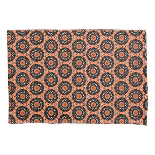 Autumn Orange Floral Pillowcase