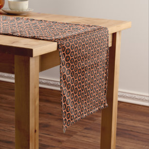 Autumn Orange Floral Short Table Runner
