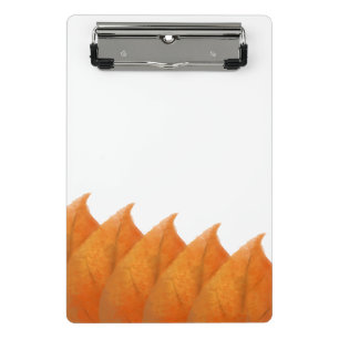 Autumn Orange Leaves Mini Clipboard