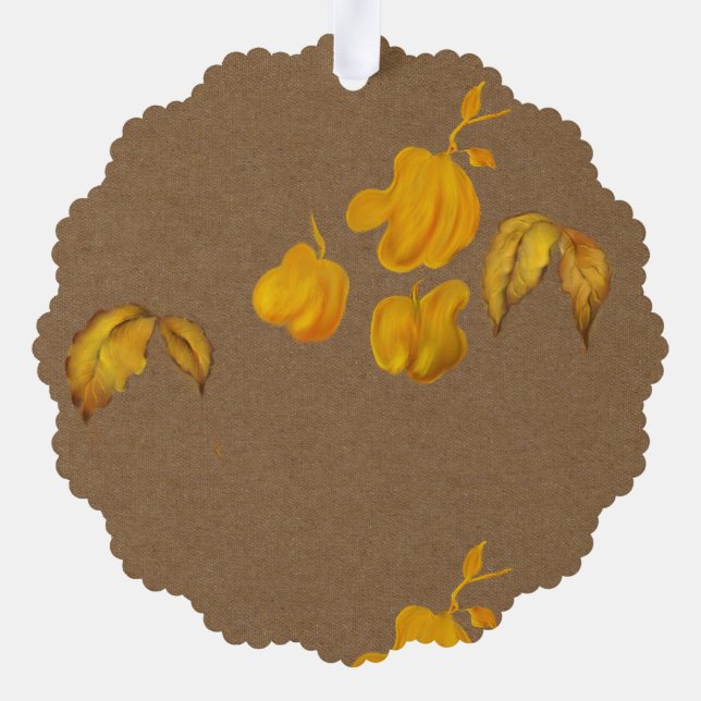 Autumn  ornament card (Back)