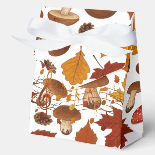 Autumn Owl And Leaves Favour Box