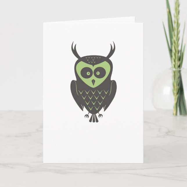 Autumn Owl Card (Front)