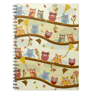autumn owl notebook