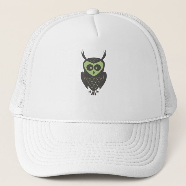 Autumn Owl Trucker Hat (Front)