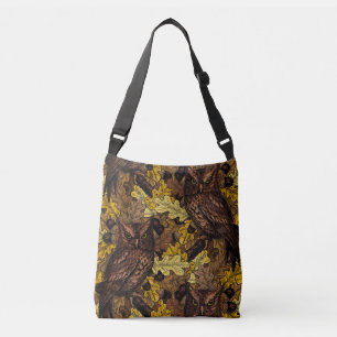 Autumn owls crossbody bag