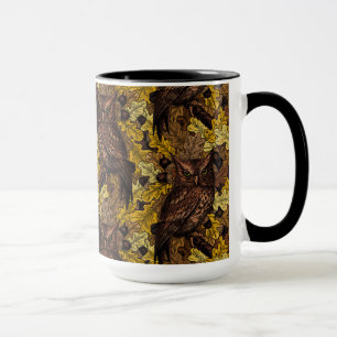 Autumn owls mug
