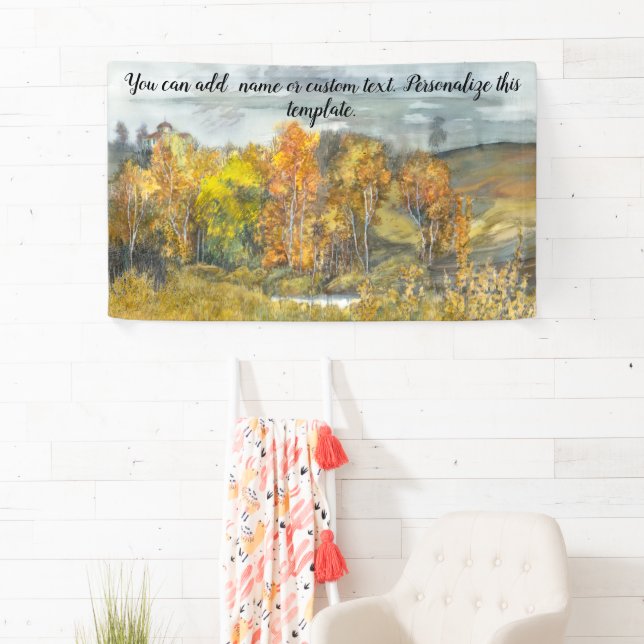 Autumn  painting watercolor 300 banner (Insitu)