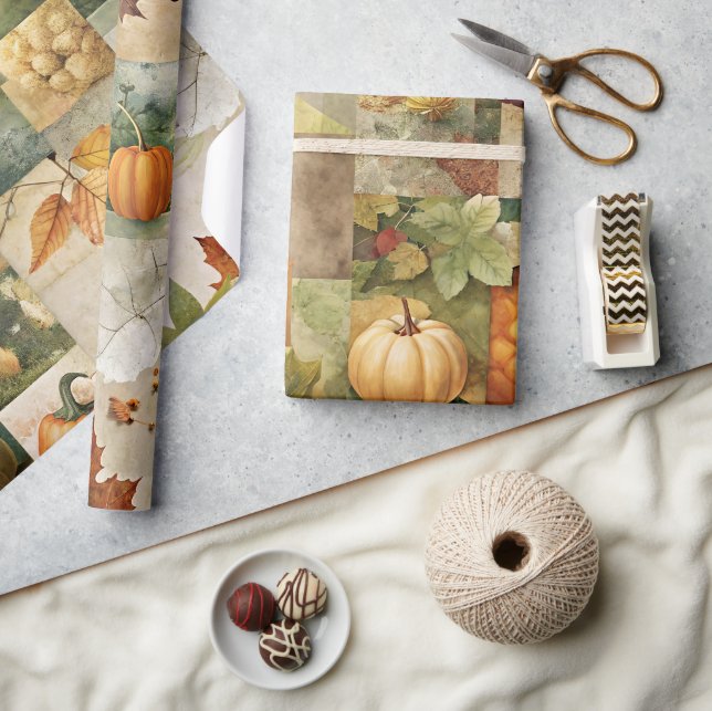 Autumn Paper Collage 04 (Crafts)