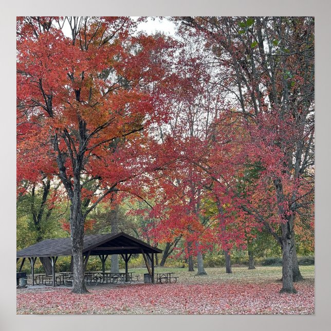 Autumn Park Day Poster (Front)