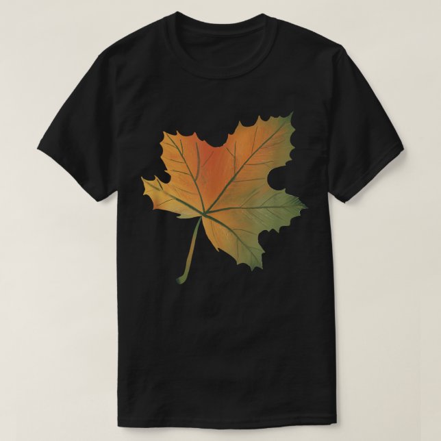 Autumn Park Maple Leaf  T-Shirt (Design Front)