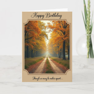 Autumn Path Birthday Card