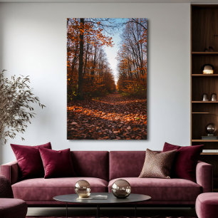 Autumn Path: Where Time Pauses Poster