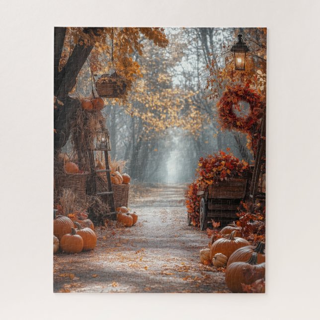 Autumn Pathway Puzzle (Vertical)