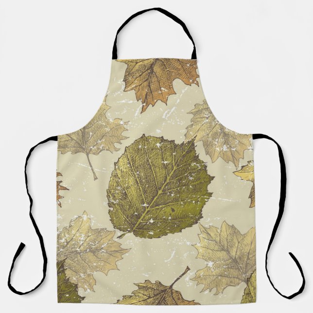 Autumn pattern apron (Front)