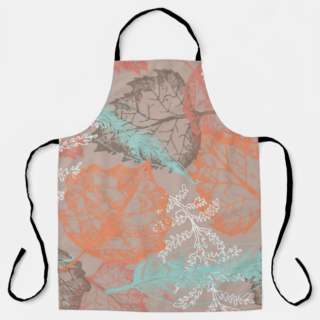 Autumn pattern apron (Front)