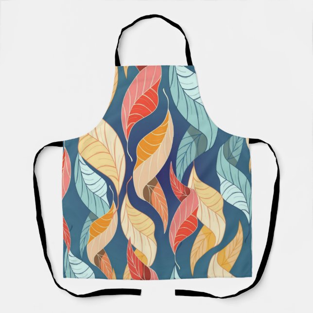 Autumn pattern apron (Front)