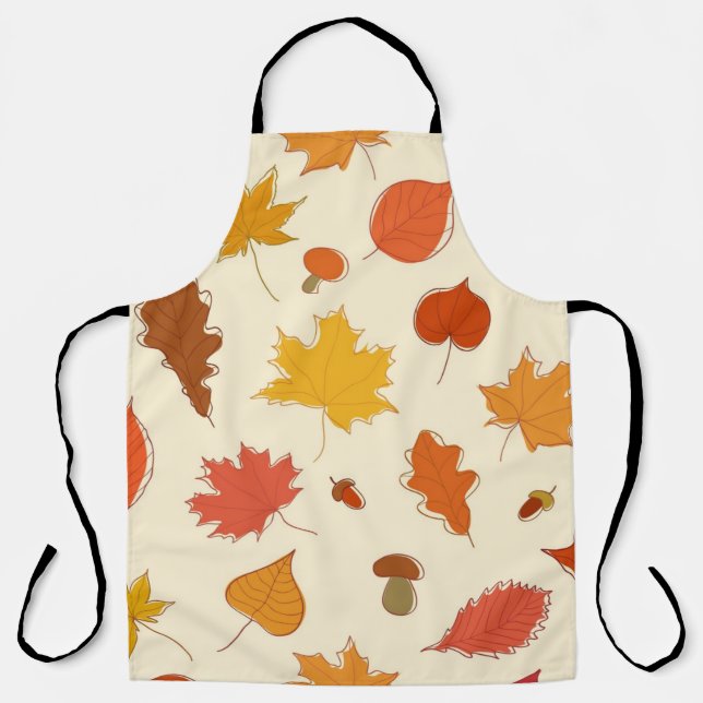 Autumn pattern apron (Front)